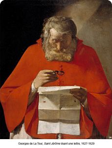Georges de La Tour,Saint Jérôme lisant une lettre_opt