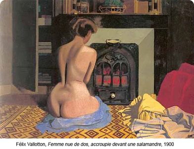 Felix Vallotton,Femme nue de dos,accroupe devant une salamandre_opt
